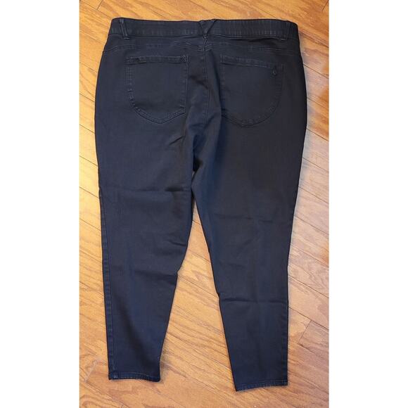 Democracy Jeans Womens 22W Plus AB Technology Black Cropped Skinny Hi-Rise Denim - Picture 2 of 10